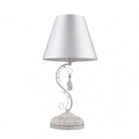 Distribuidor - Lâmpadas Diversas | Sobre Mesas Clássicas | SOBREMESA CLEMATIS 1XE14 BLANCO/ORO 48X25X25 CM Ref: 151471075